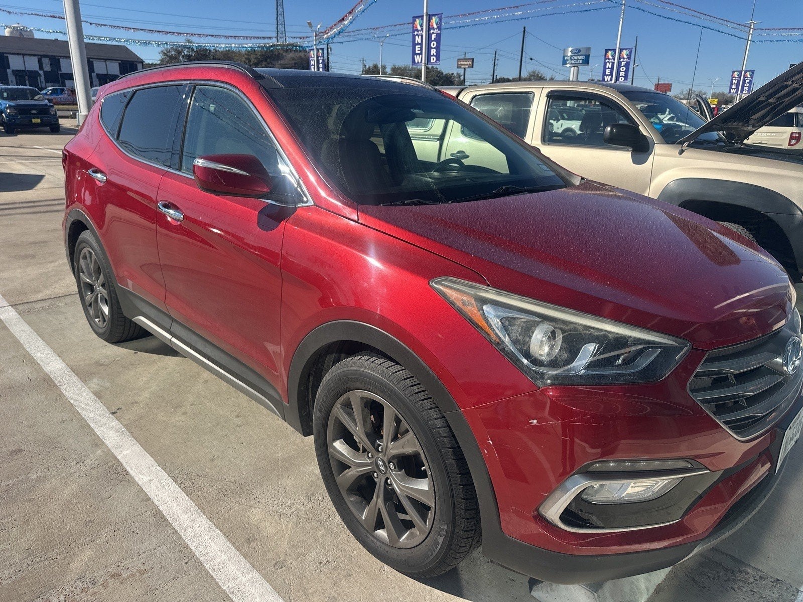 Used 2017 Hyundai Santa Fe Sport 2.0T with VIN 5XYZWDLA4HG485234 for sale in Victoria, TX